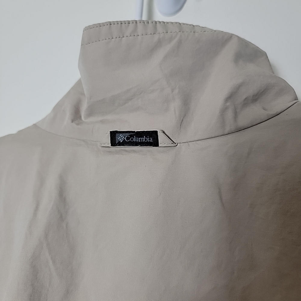 Columbia Men's Beige W/ Zipper Pockets Zip Jacket XL - Picture 3 of 15